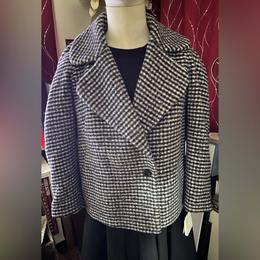 🎁SOLD!🚚Dries Van Noten 2022 Royal Short Coat NWT Size M $1895